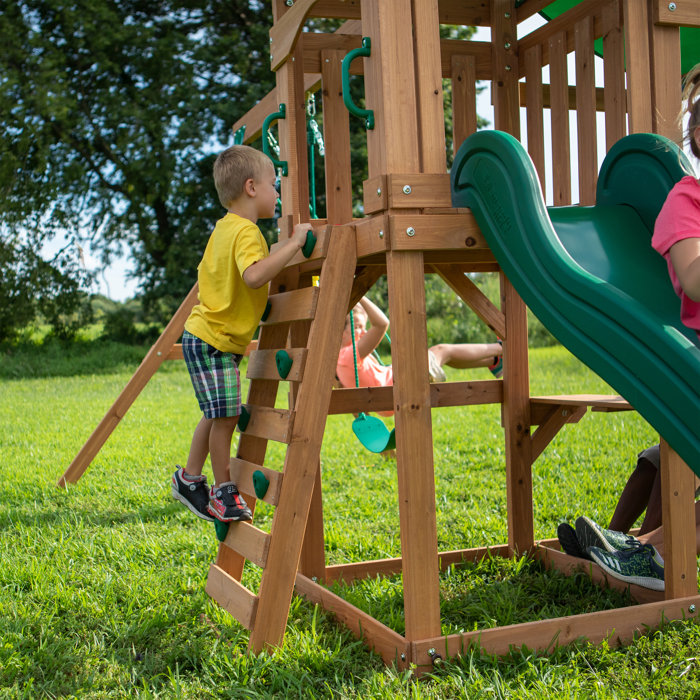 Backyard Discovery Belmont All Cedar Swing Set & Reviews Wayfair